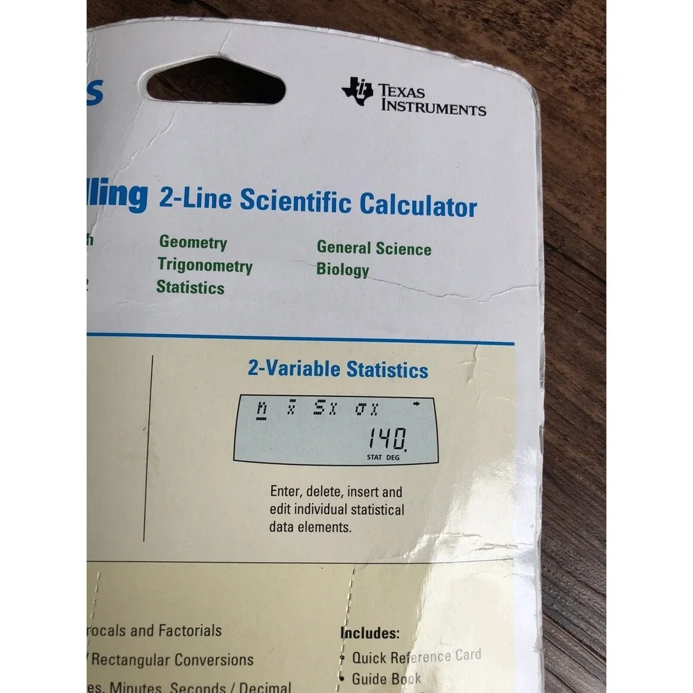 Texas Instruments Solar/Battery Powered TI-30X IIS Calculator Scientific